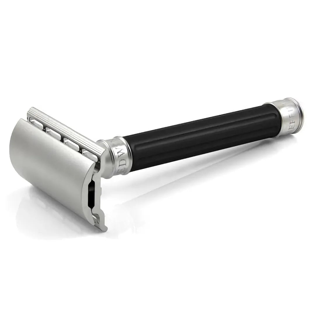 Edwin Jagger 3ONE6 Stainless Steel Black DE Safety Razor