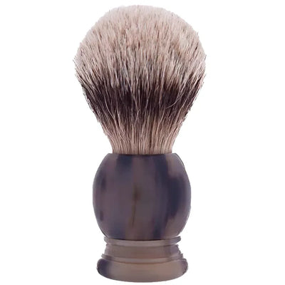Plisson Original Shaving Brush Horn Silver Tip Badger