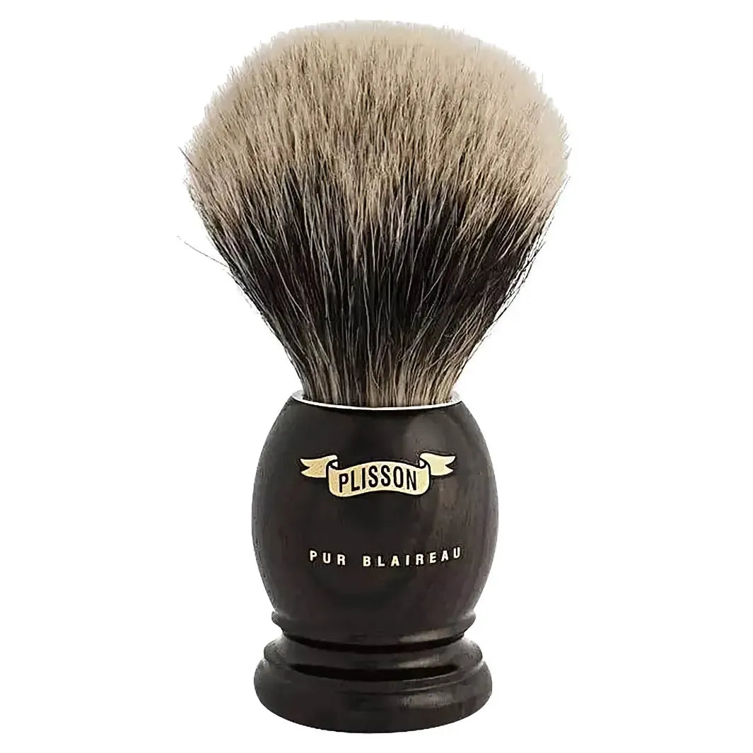 Plisson Shaving Brush Ebonywood Super Badger