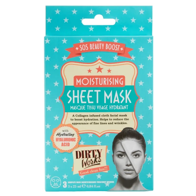 Dirty Works SOS Beauty Boost Moisturising Sheet Mask