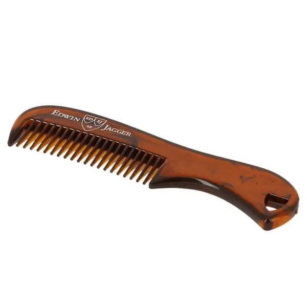 Edwin Jagger Beard & Moustache Comb Tortoiseshell