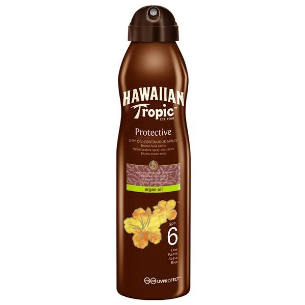 Hawaiian Tropic Dry Oil Spray Argan SPF 6
