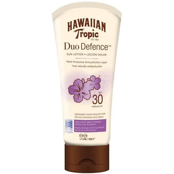 Hawaiian Tropic Duo Defence Sun Lotion SPF 30