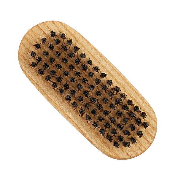 Kent Brushes Beechwood & Black Bristle Nail Brush