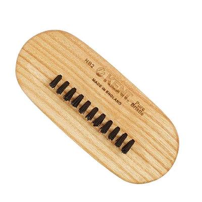 Kent Brushes Beechwood & Black Bristle Nail Brush