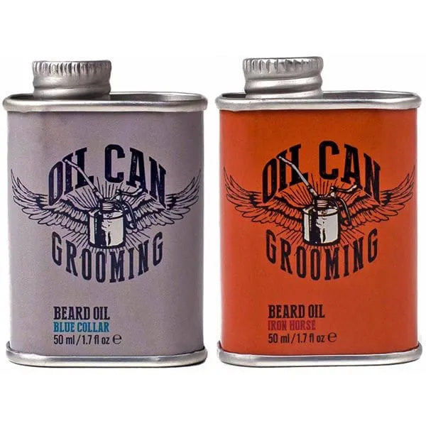 Oil Can Grooming Beard Oil Blue Collar + Iron Horse