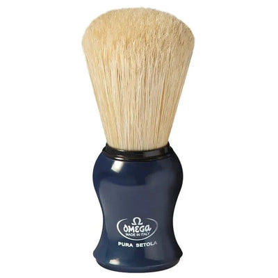 Omega Natural Shaving Brush 10065 Blue