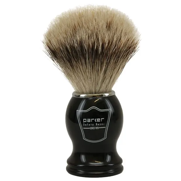 Parker Silvertip Badger Shaving Brush BHST