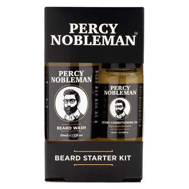 Percy Nobleman Travel Beard Starter Kit