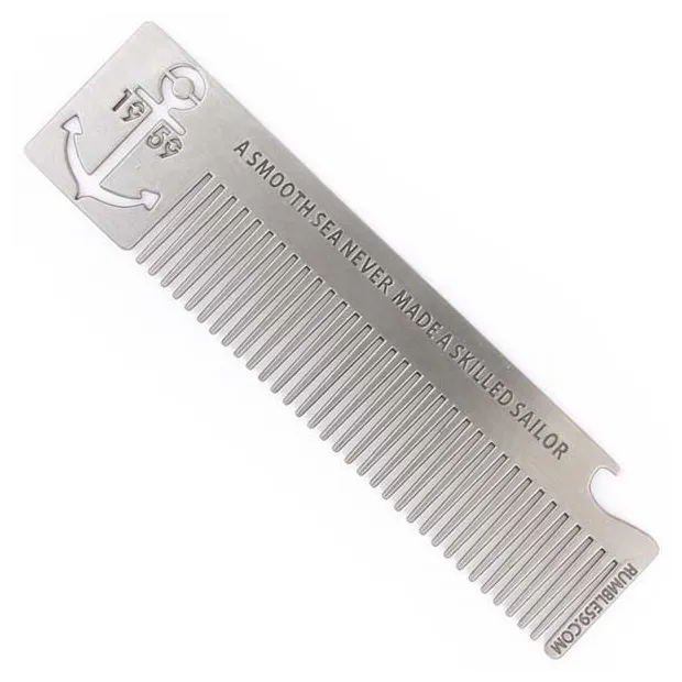 Rumble 59 Stainless Steel Hair Comb, Anchor