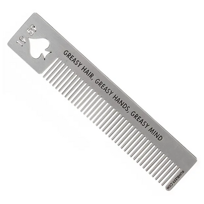 Rumble 59 Stainless Steel Hair Comb, Spades