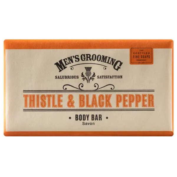 Scottish Fine Soaps Thistle & Black Pepper Body Bar
