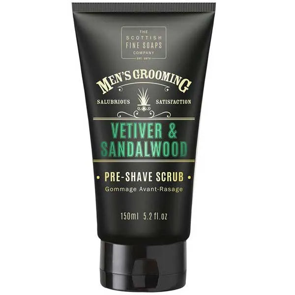 Scottish Fine Soaps Vetiver & Sandalwood Pre-Shave Scrub