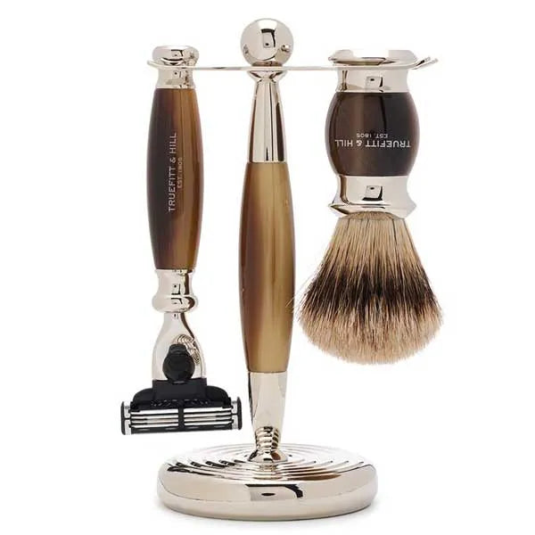 Truefitt & Hill Edwardian Shaving Set Horn